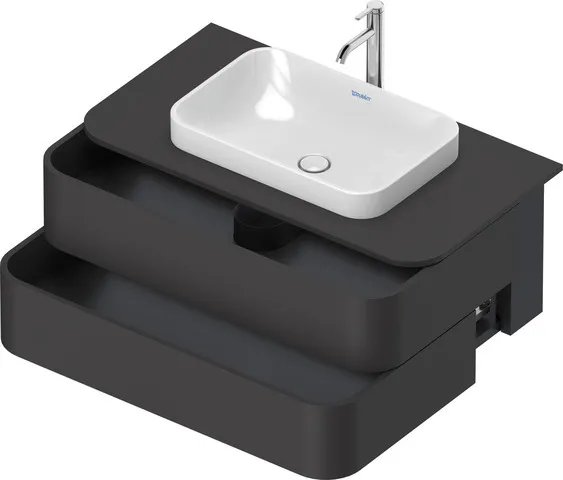 Duravit Waschtischunterschrank wandhängend „Happy D.2 Plus“ 100 × 40,8 × 55 cm Graphit Supermatt Duravit Waschtischunterschrank wandhängend „Happy D.2 Plus“ 100 × 40,8 × 55 cm Graphit Supermatt