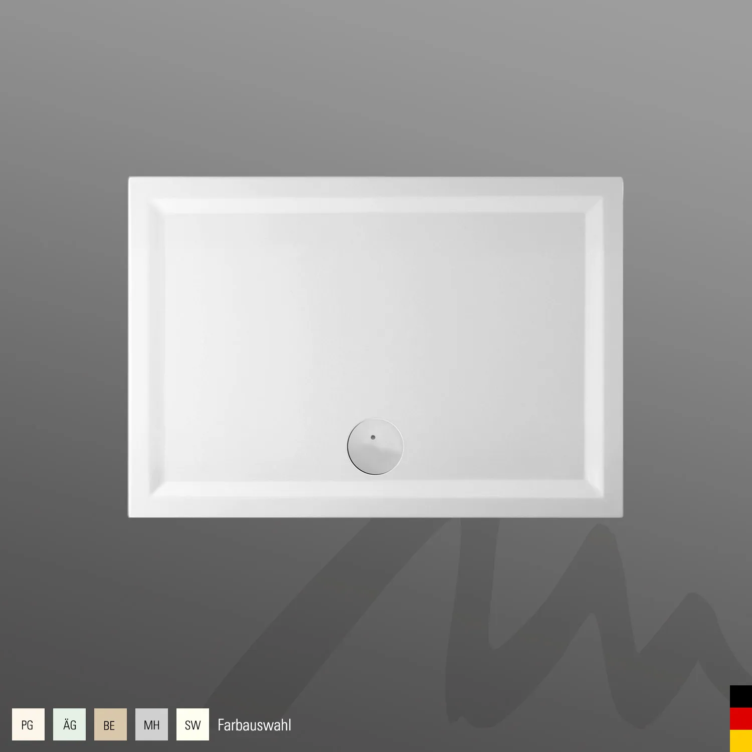 Mauersberger Duschwanne „lupina“ 1300 × 900 mm in Manhatten-Grau Mauersberger Duschwanne „lupina“ 1300 × 900 mm in Manhatten-Grau