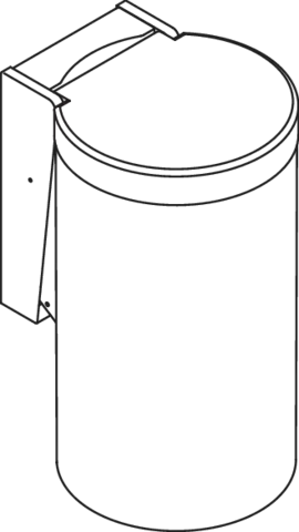 HEWI Abfalleimer „Serie 477“ 33 × 21 cm in Felsgrau HEWI Abfalleimer „Serie 477“ 33 × 21 cm in Felsgrau