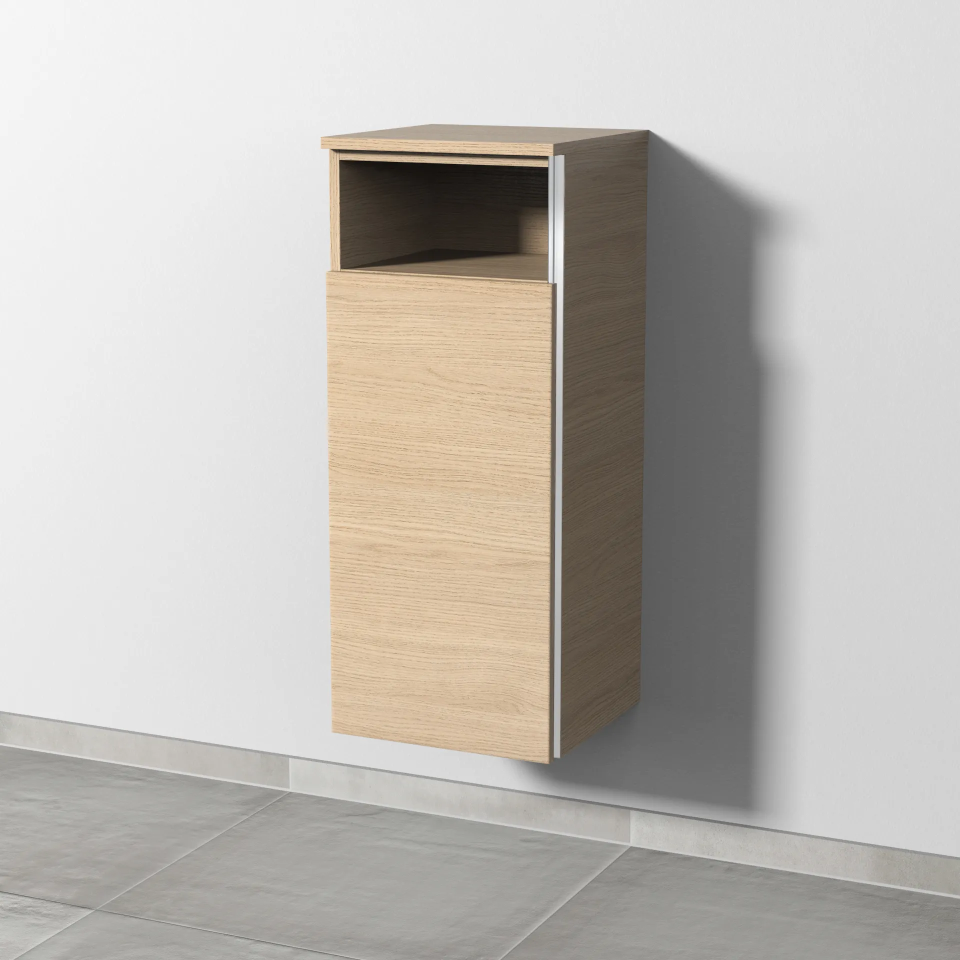 Sanipa Mittelschrank „3way“ 350 × 850 × 345 mm Anschlag links, in Eiche Nordic, Anschlag links