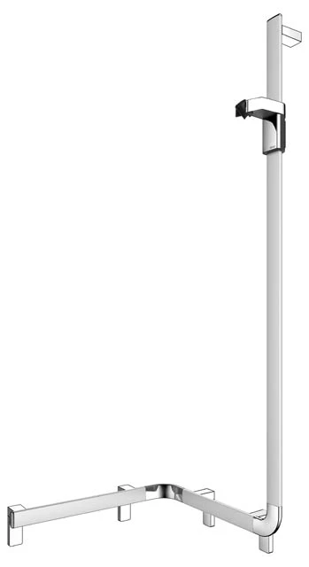 KEUCO AXESS Duschhandlauf mit Brausestange rechts silber-eloxiert KEUCO AXESS Duschhandlauf mit Brausestange rechts silber-eloxiert