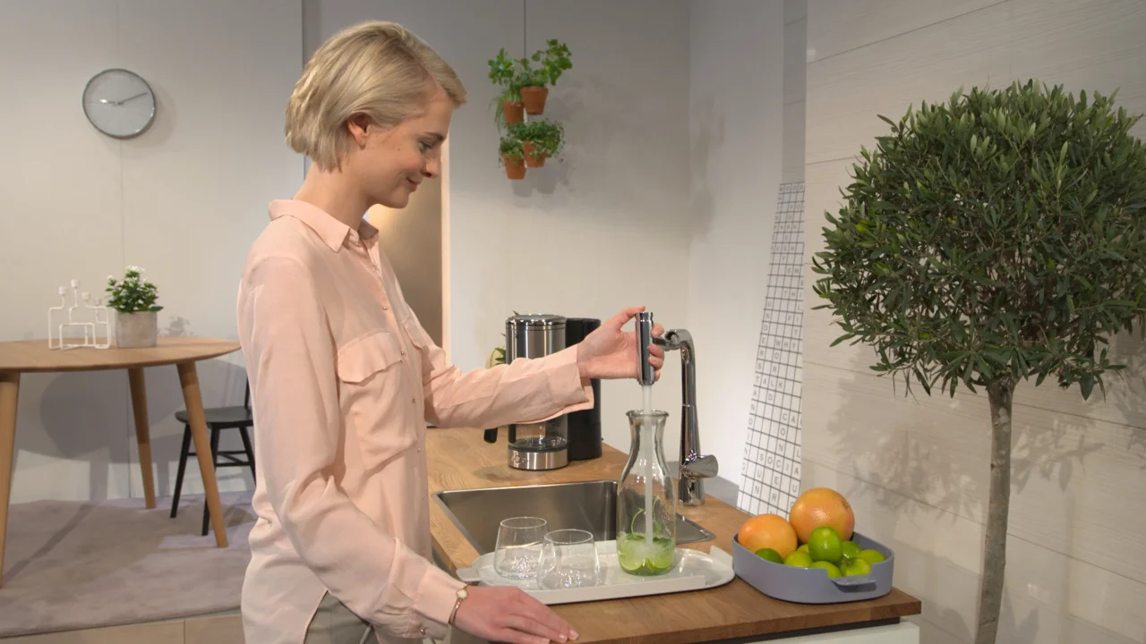 Hansgrohe Talis Select M51 Einhebel-Küchenmischer 300 mit Ausziehauslauf, 1 Jet, Chrom, Schwenkbereich 110° oder 150°, max. Durchfluss 8 l/min, Keramikmischsystem