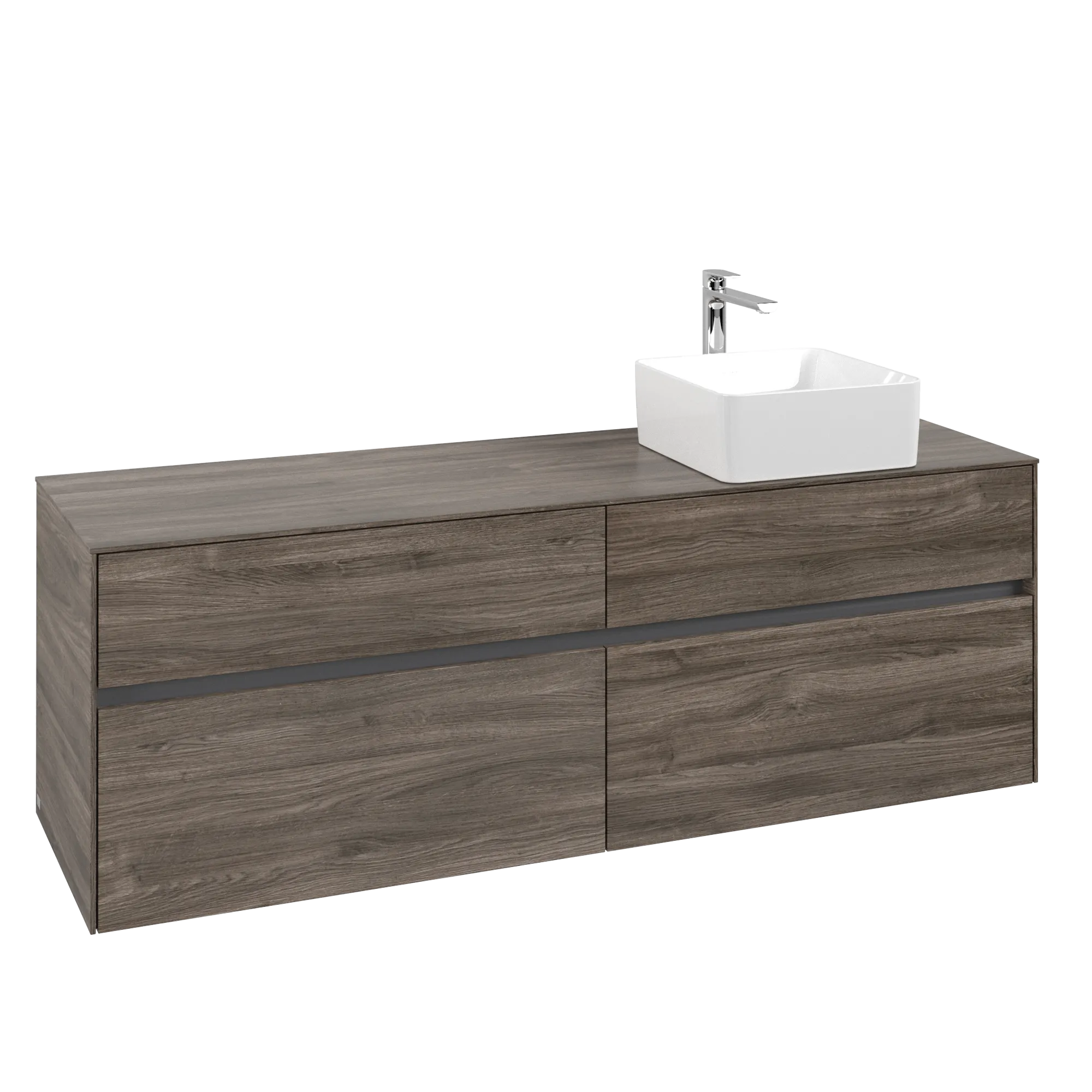 Villeroy & Boch Collaro Waschbeckenunterschrank C05100, 1600x548x500mm, Stone Oak