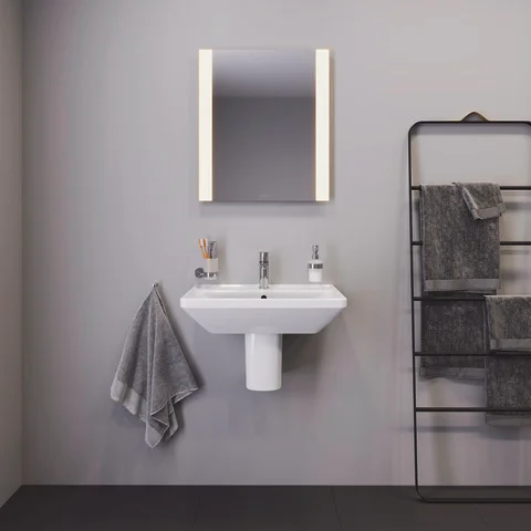 Wandwaschtisch „D-Neo“, mit Überlauf, Hahnlochposition mittig Wandwaschtisch „D-Neo“, mit Überlauf, Hahnlochposition mittig