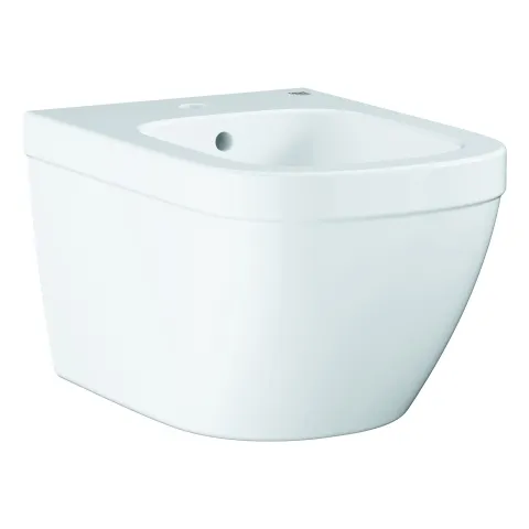 Wandbidet Euro Keramik 39208, 1 Hahnloch, mit Überlauf, aus Sanitärkeramik, alpinweiß Wandbidet Euro Keramik 39208, 1 Hahnloch, mit Überlauf, aus Sanitärkeramik, alpinweiß