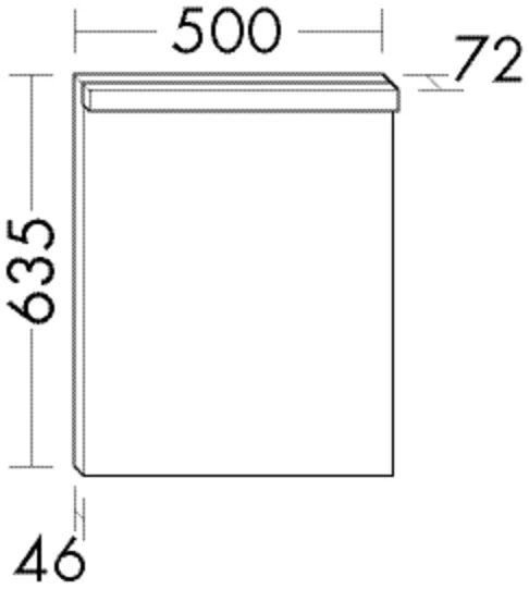 burgbad Spiegel „Orell“ 500 × 635 mm burgbad Spiegel „Orell“ 500 × 635 mm