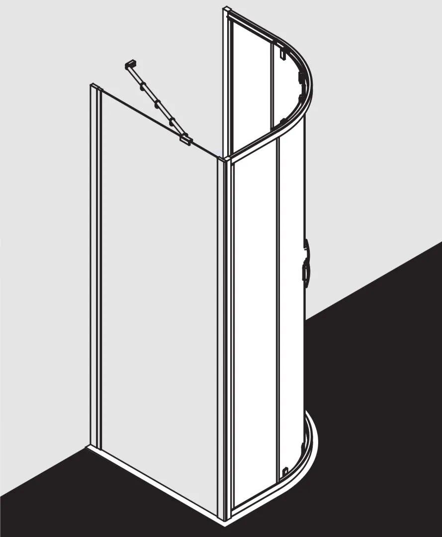 Kermi Duschdesign IBIZA 2000 Viertelkreis-Duschkabine (Gleittüren) I2 T20 Kermi Duschdesign IBIZA 2000 Viertelkreis-Duschkabine (Gleittüren) I2 T20
