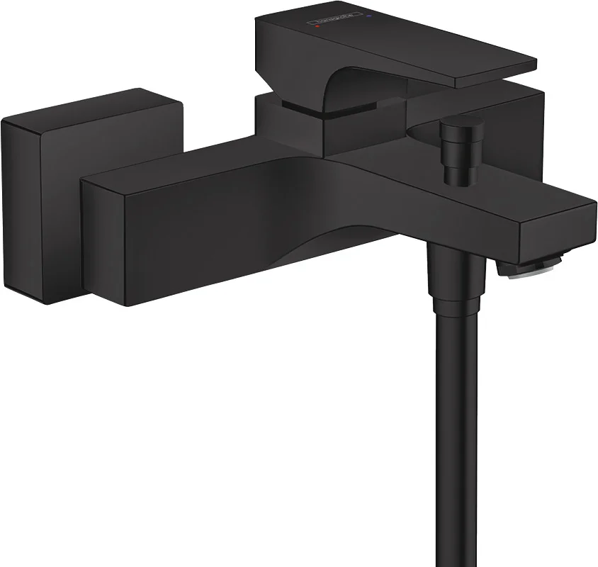 Hansgrohe Metropol Einhebel-Wannenmischer Aufputz mattschwarz, Ausladung 180 mm, Stichmaß 150 ± 12 mm, Normalstrahl, max. Durchfluss 22 l/min Hansgrohe Metropol Einhebel-Wannenmischer Aufputz mattschwarz, Ausladung 180 mm, Stichmaß 150 ± 12 mm, Normalstrahl, max. Durchfluss 22 l/min