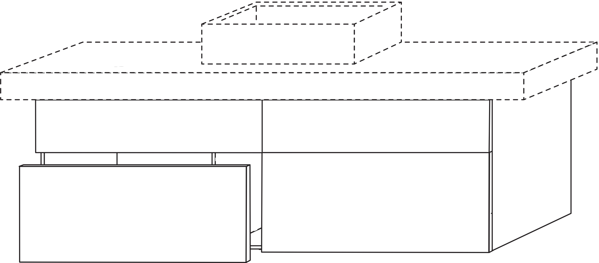 Sanipa Waschtischunterschrank „2morrow“ 1400 × 510 × 520 mm in Soft-Green Sanipa Waschtischunterschrank „2morrow“ 1400 × 510 × 520 mm in Soft-Green