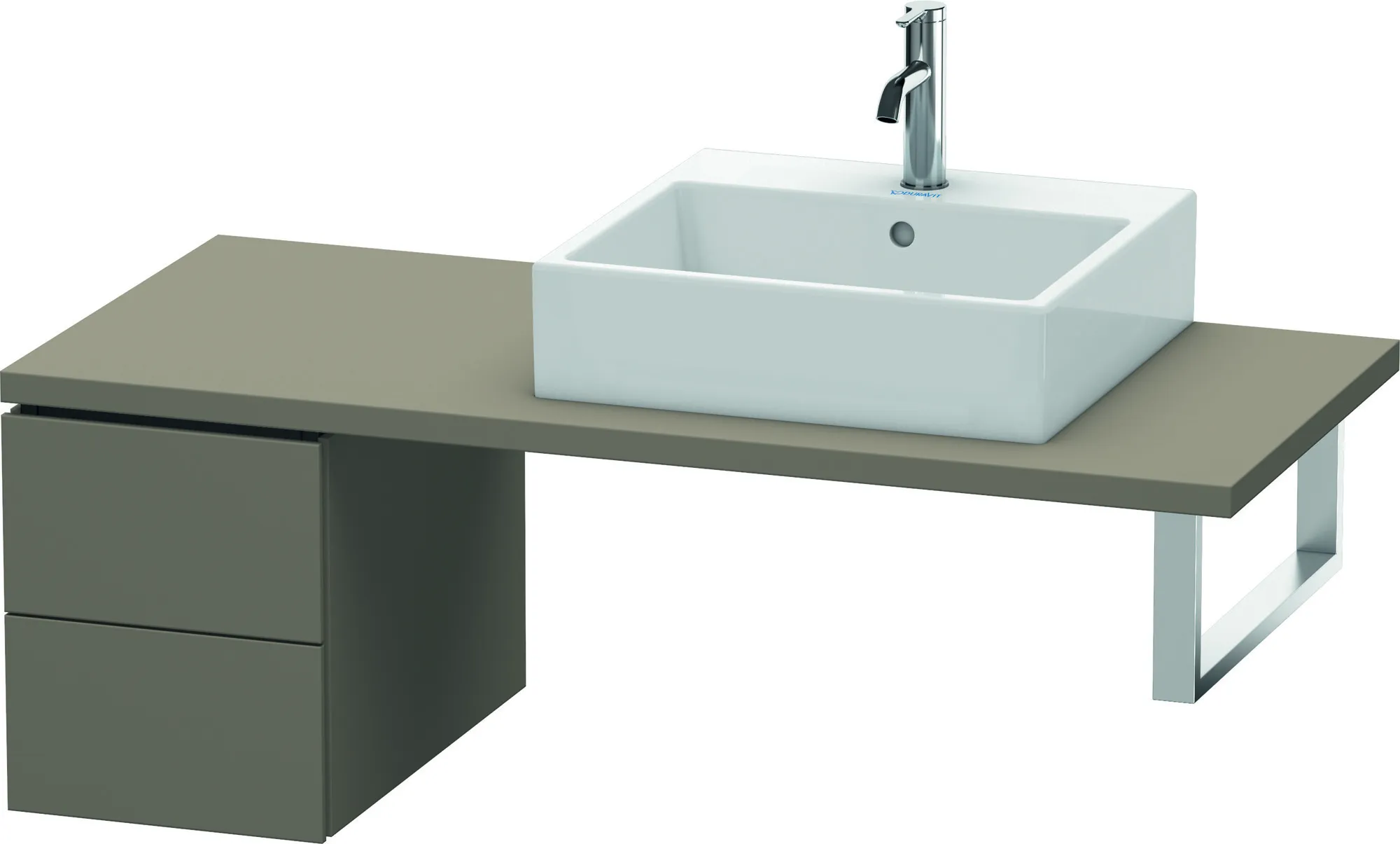 Duravit Unterschrank für Konsole „L-Cube“ 32 × 40 × 54,7 cm Flannel Grey Seidenmatt Duravit Unterschrank für Konsole „L-Cube“ 32 × 40 × 54,7 cm Flannel Grey Seidenmatt