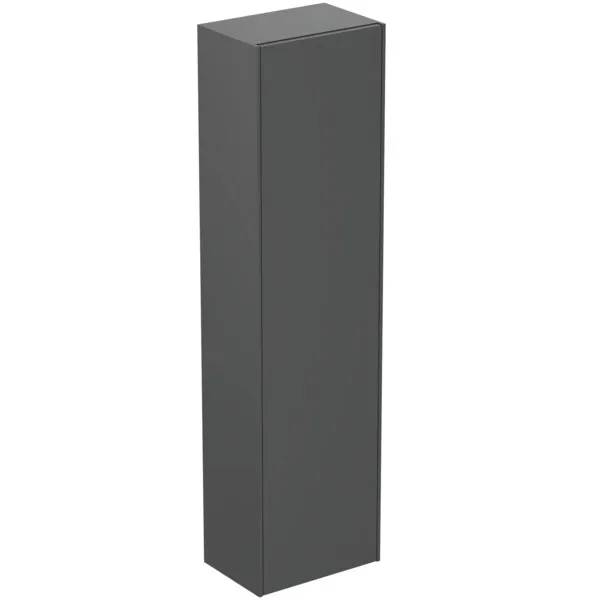 Ideal Standard Halbhochschrank Conca, 1 Tür, Anschlag links/rechts, 370x250x1400mm, Anthrazit Ideal Standard Halbhochschrank Conca, 1 Tür, Anschlag links/rechts, 370x250x1400mm, Anthrazit