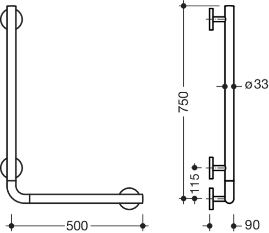 HEWI Haltegriff „System 800K“