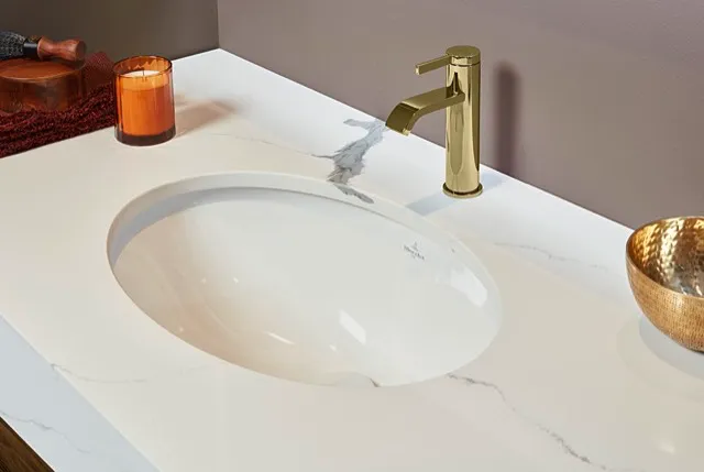 Villeroy & Boch Unterbauwaschtisch „Evana“ 500 × 350 × 200 mm in Weiß Alpin Villeroy & Boch Unterbauwaschtisch „Evana“ 500 × 350 × 200 mm in Weiß Alpin