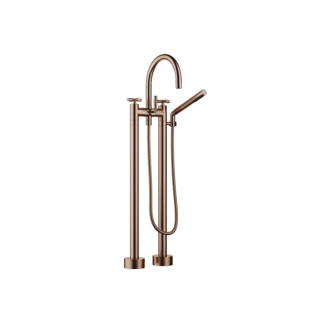 Dornbracht Tara Wannen-Zweilochbatterie für freistehende Montage Bronze gebürstet Dornbracht Tara Wannen-Zweilochbatterie für freistehende Montage Bronze gebürstet