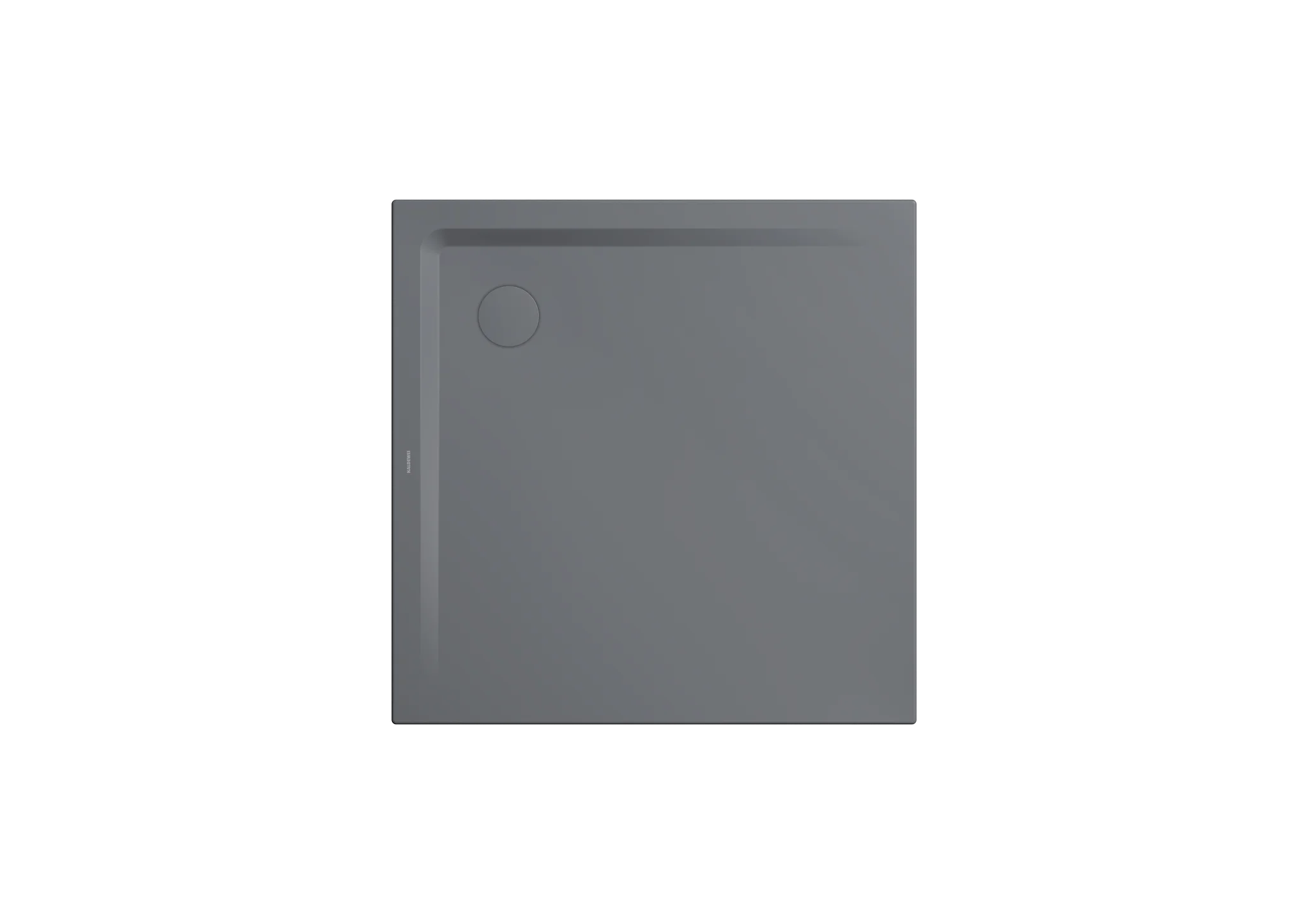 Kaldewei SUPERPLAN Duschfläche mit Wannenträger, 1200x1200 mm, cool grey 70, Secure Plus Antislip, 25 mm tief