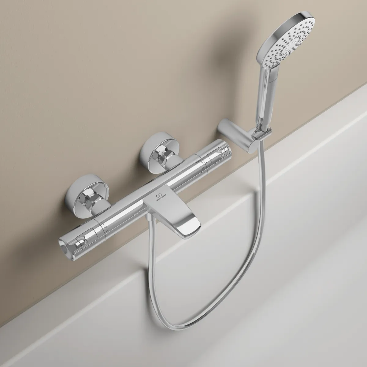 Badethermostat Aufputz Ceratherm T50, Ausladung 161mm, Chrom Badethermostat Aufputz Ceratherm T50, Ausladung 161mm, Chrom