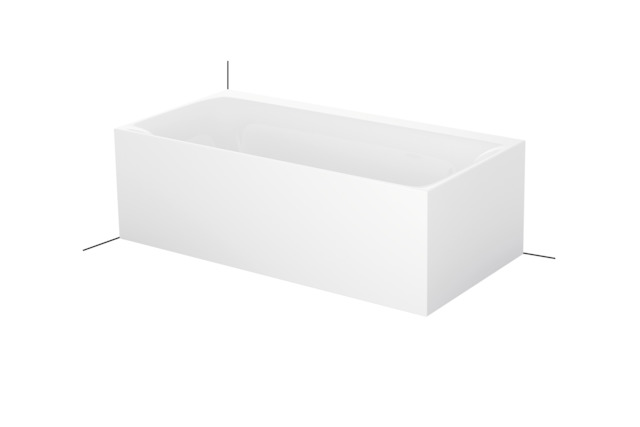 Bette rechteck Badewanne „BetteLux IV Silhouette Side“ 170 × 85 cm in Weiß, 