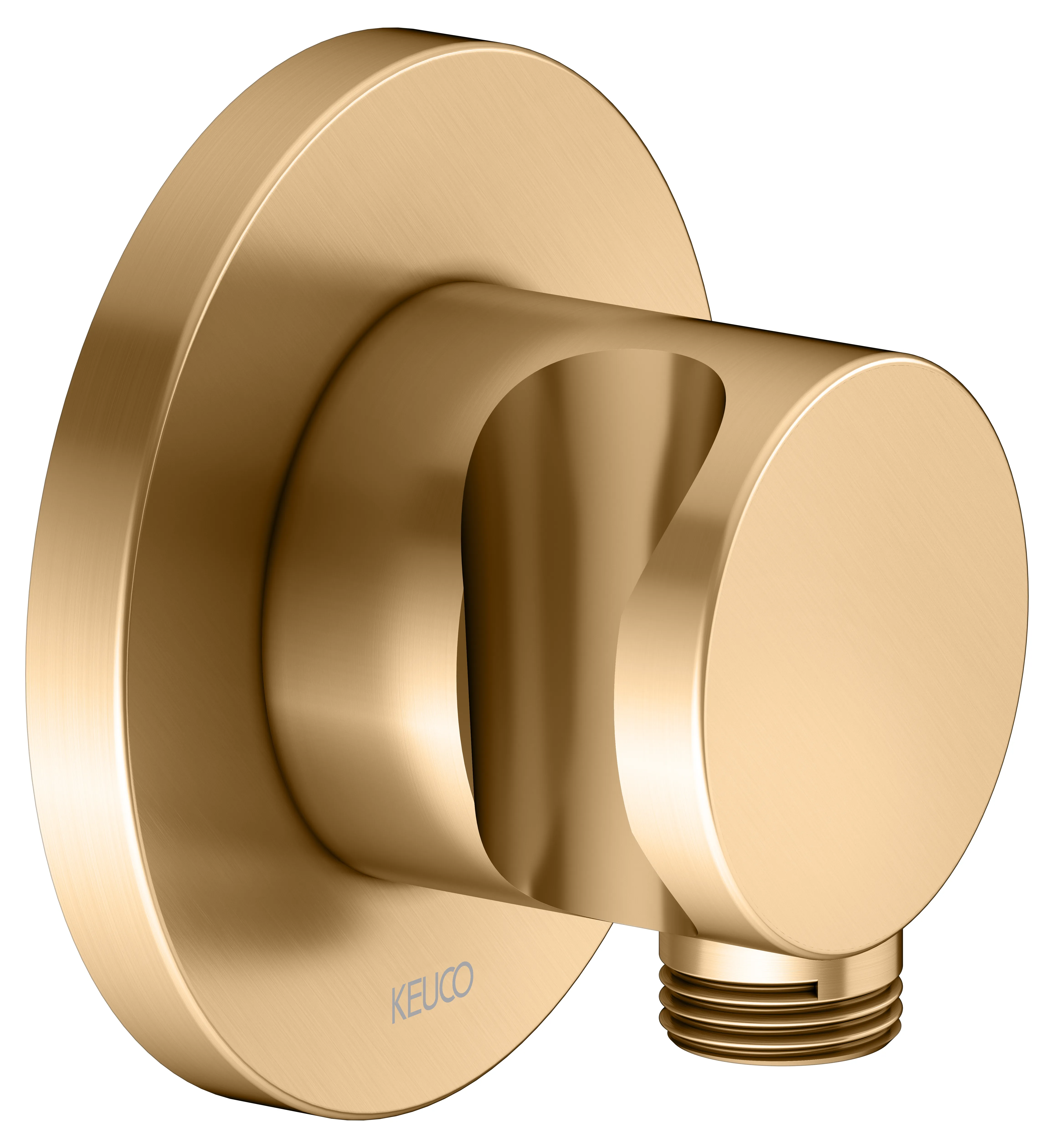 IXMO Schlauchanschluß DN15 rund Messing gebürstet IXMO Schlauchanschluß DN15 rund Messing gebürstet