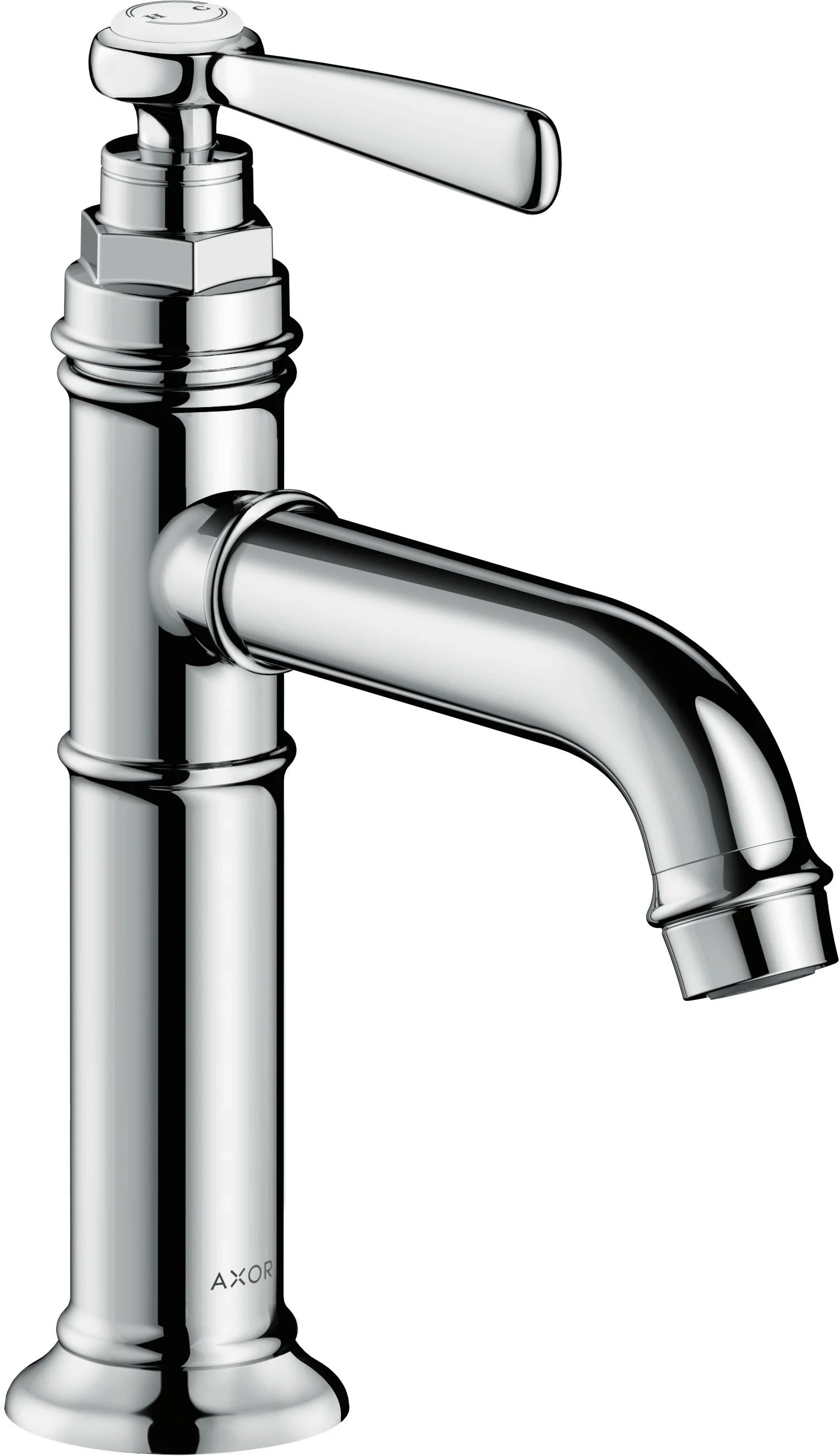 Hansgrohe AXOR Montreux Einhebel-Waschtischmischer 100, Chrom, Ausladung 142 mm, Auslaufhöhe 98 mm, Hebelgriff, Normalstrahl, max. Durchfluss 5 l/min