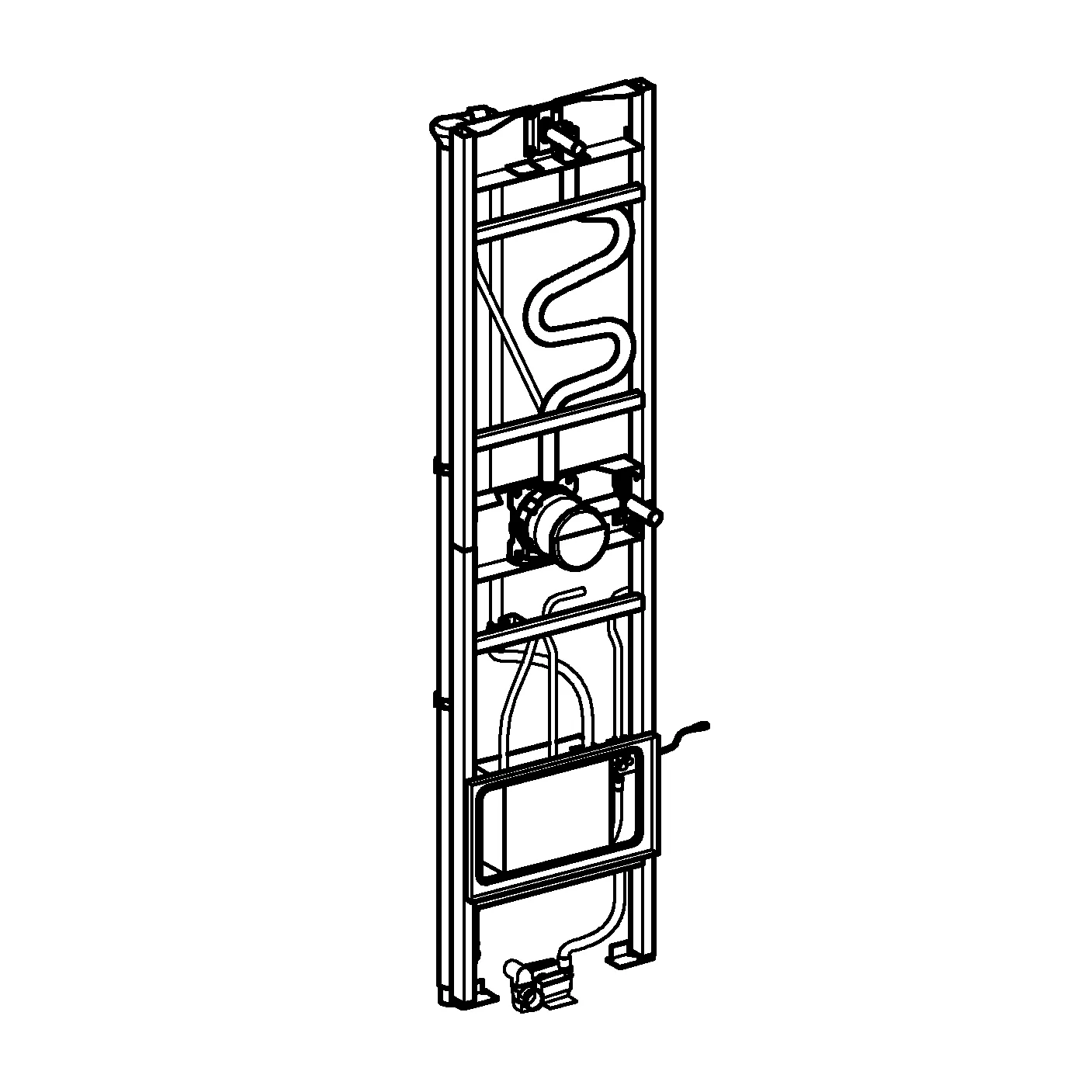 Rapido Duschrahmen Mono Heat Recovery 105788, Element für MONO Brausen Unterputz-Installationen, für Brauseninstallationen mit einer Handbrause und einer Mono Kopfbrause, mit System zur Wärmerückgewinnung aus Abwasser, ein Wärmetauscher Rapido Duschrahmen Mono Heat Recovery 105788, Element für MONO Brausen Unterputz-Installationen, für Brauseninstallationen mit einer Handbrause und einer Mono Kopfbrause, mit System zur Wärmerückgewinnung aus Abwasser, ein Wärmetauscher