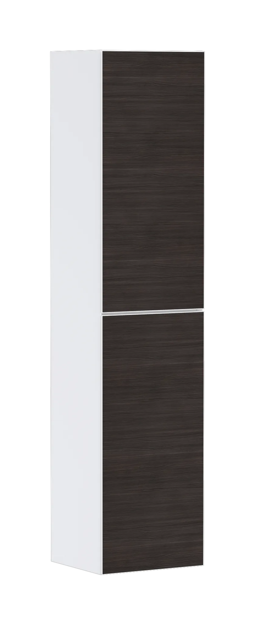 Xevolos E Hochschrank Mattweiß 400/360, Türanschlag links Weiß Metallic Xevolos E Hochschrank Mattweiß 400/360, Türanschlag links Weiß Metallic