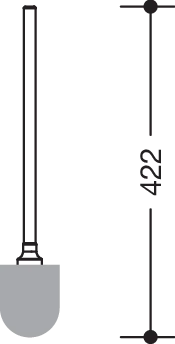 WC-Bürste Ser 805, Stiel edst. für 805.20.200, 162.20.100XA