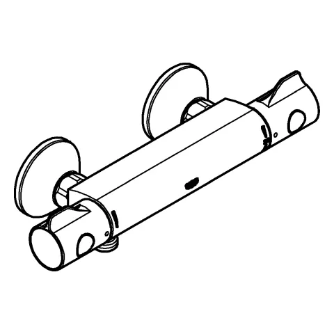 Grohe Grohtherm 800 Thermostat-Brausebatterie Wandmontage matt black Grohe Grohtherm 800 Thermostat-Brausebatterie Wandmontage matt black