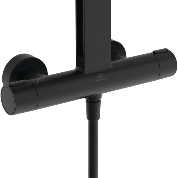 Ideal Standard Ceratherm Alu+ Duschsystem mit Thermostat Silk Black