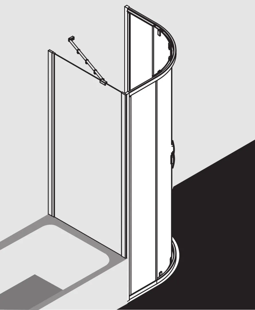 Kermi Duschdesign IBIZA 2000 Viertelkreis-Duschkabine (Gleittüren) I2 T20 Kermi Duschdesign IBIZA 2000 Viertelkreis-Duschkabine (Gleittüren) I2 T20