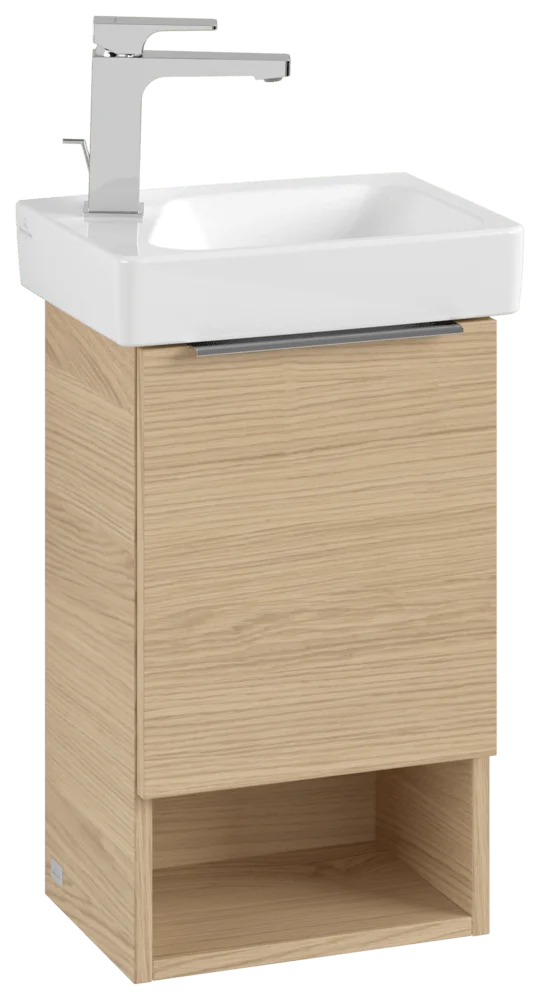 Villeroy & Boch Waschbeckenunterschrank Architectura Nordic Oak, 310 x 520 x 243 mm, mit SoftClosing-Technologie und Vollauszugsschublade