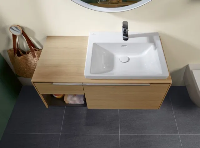 Villeroy & Boch Wandwaschtisch aus TitanCeram „Subway 3.0“ 600 × 470 × 165 mm, ohne Hahnlochbohrung, Hahnlochposition mittig in Weiß Alpin Villeroy & Boch Wandwaschtisch aus TitanCeram „Subway 3.0“ 600 × 470 × 165 mm, ohne Hahnlochbohrung, Hahnlochposition mittig in Weiß Alpin