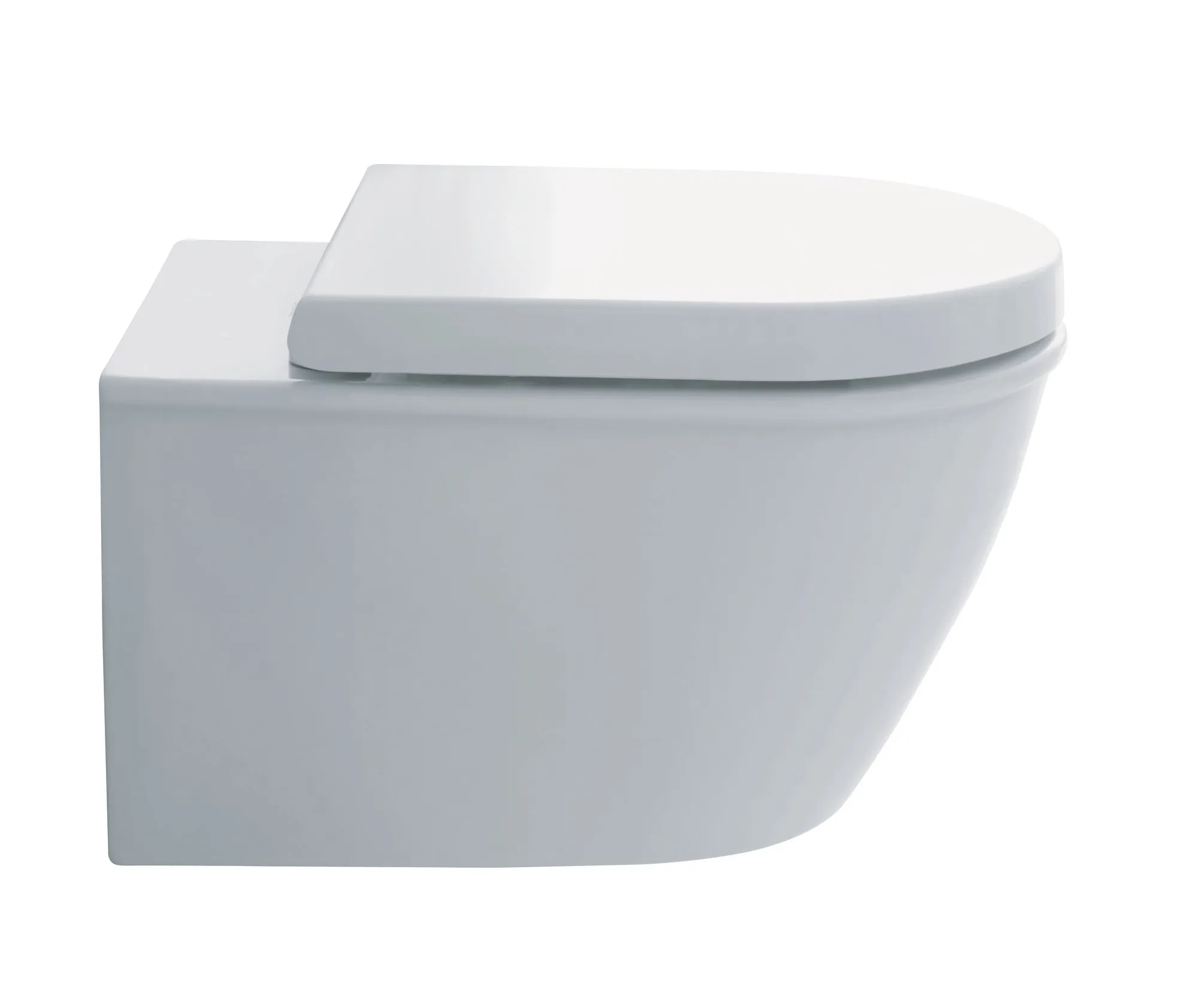 Wand-Tiefspül-WC Compact „Darling New“ 36,5 × 34,5 × 48,5 cm, Befestigung verdeckt, mit Spülrand