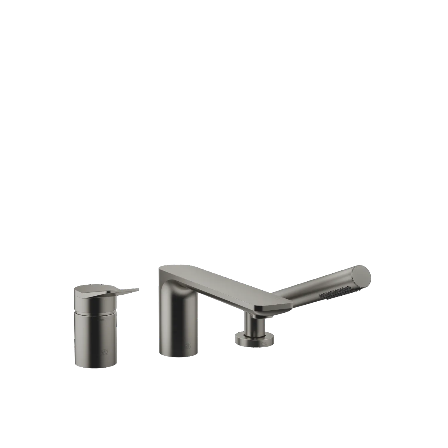 Dornbracht LISSE Wannen-Dreiloch-Einhandbatterie Dark Platinum gebürstet