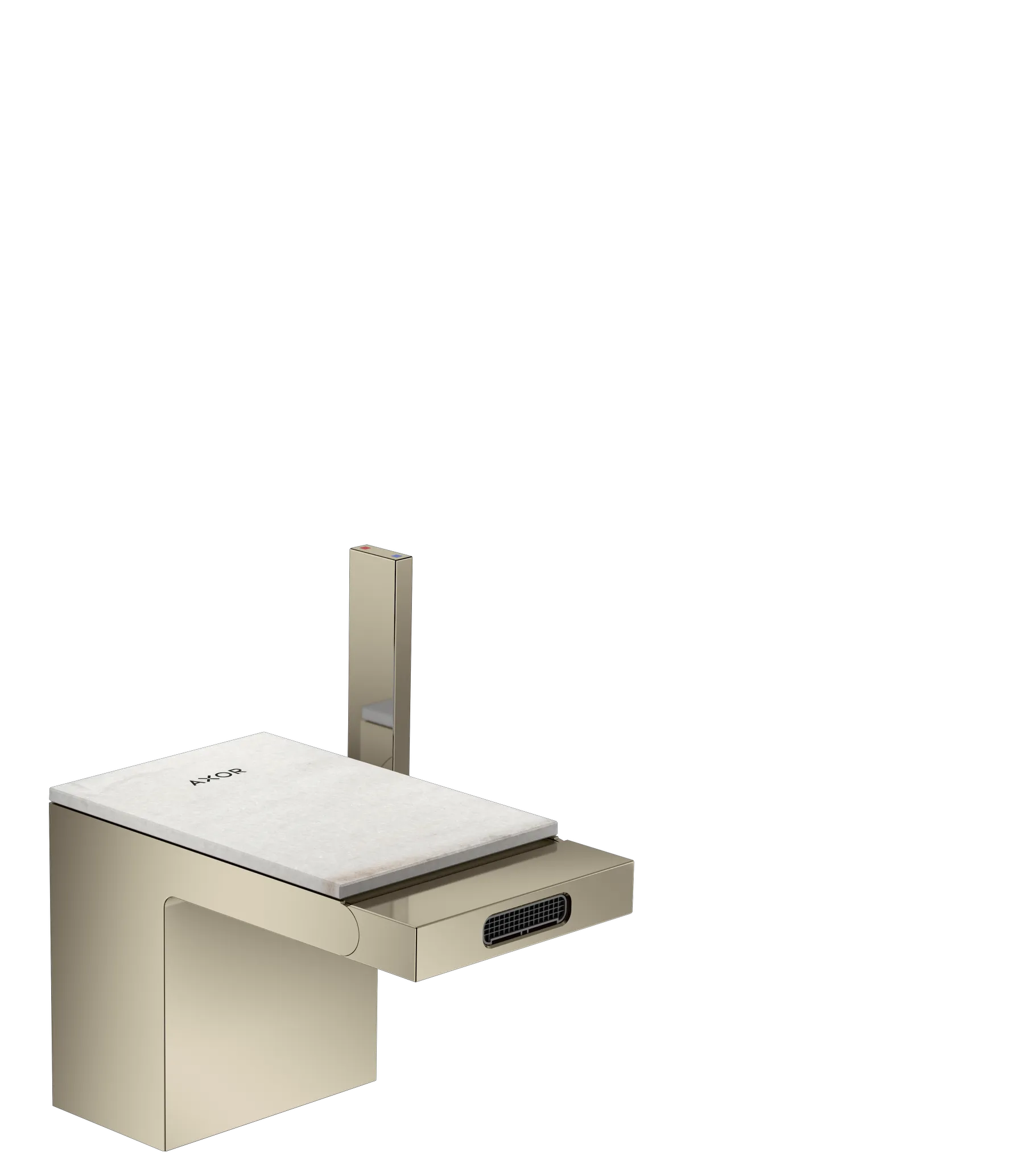 Hansgrohe AXOR MyEdition Mischer Platte 117 mm Marmor Lasa Covelano Vena Oro Hansgrohe AXOR MyEdition Mischer Platte 117 mm Marmor Lasa Covelano Vena Oro