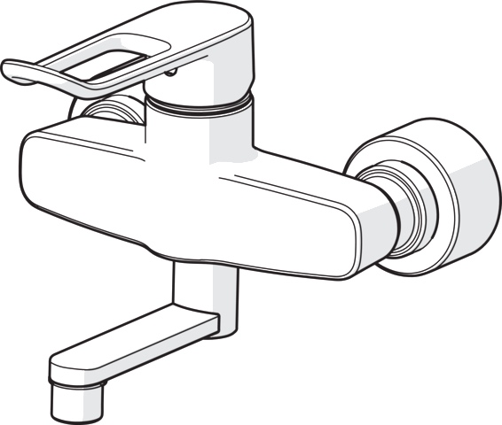 Einhand-Waschtischarmatur Bedienungshebel lang „Clinica“ Ausladung 177 mm in Chrom Einhand-Waschtischarmatur Bedienungshebel lang „Clinica“ Ausladung 177 mm in Chrom