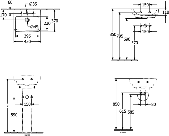 Ablaufhaube O.novo 526700, 210 x 230 x 270 mm, Weiß Alpin Ablaufhaube O.novo 526700, 210 x 230 x 270 mm, Weiß Alpin