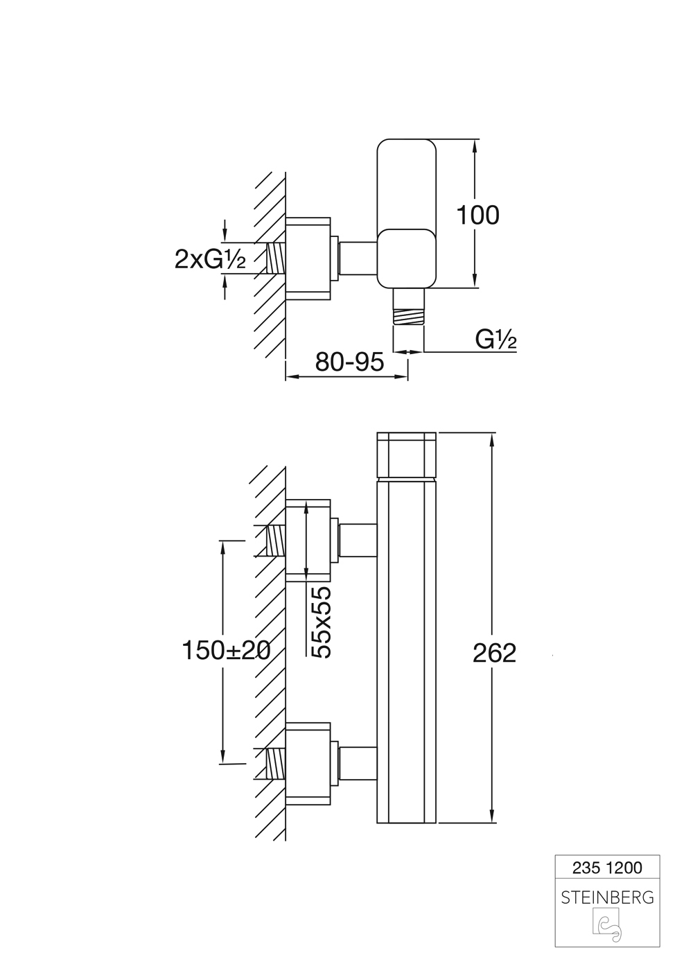 Serie 235 Brause-Einhebelmischbatterie 1/2 Serie 235 Brause-Einhebelmischbatterie 1/2