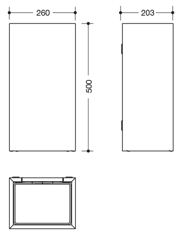 HEWI Papierabfallbehälter „System 900“ 20,3 cm