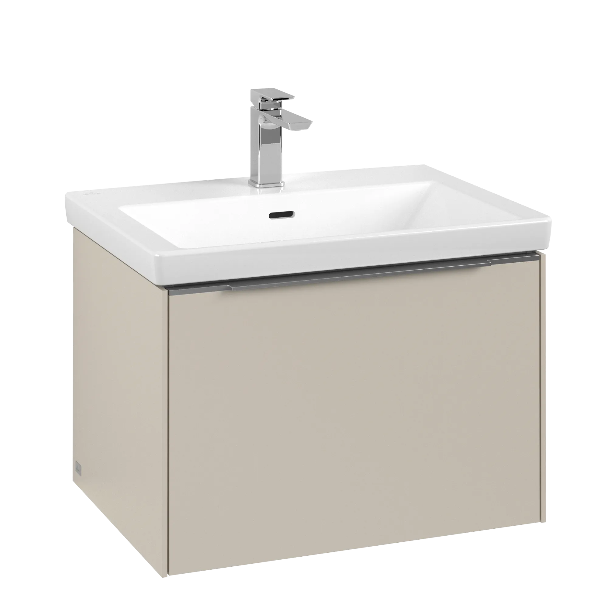 Villeroy & Boch Waschtischunterschrank „Subway 3.0“ für Schrankwaschtisch 62,2 × 42,9 × 47,8 × 47,8 cm 1 Auszug, Waschbecken mittig, mittig