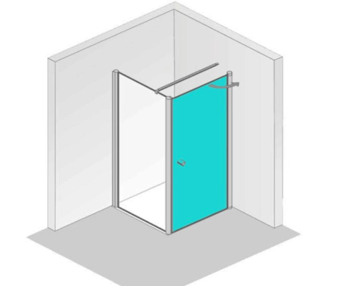 HSK teilgerahmt Drehtür „Exklusiv 2.0“ für Seitenwand Glas Klar hell, Profile Alu Silber-matt, B: 1000 mm H: 2000 mm HSK teilgerahmt Drehtür „Exklusiv 2.0“ für Seitenwand Glas Klar hell, Profile Alu Silber-matt, B: 1000 mm H: 2000 mm
