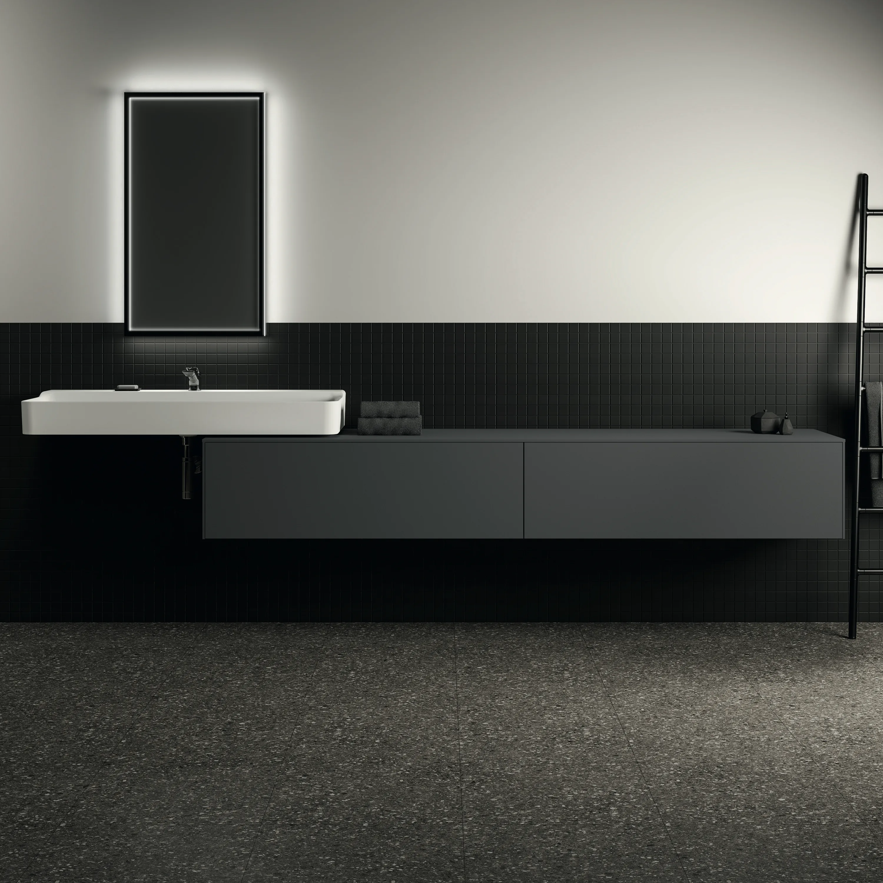 Ideal Standard Waschtischunterschrank Conca, 2 Auszüge, Anthrazit