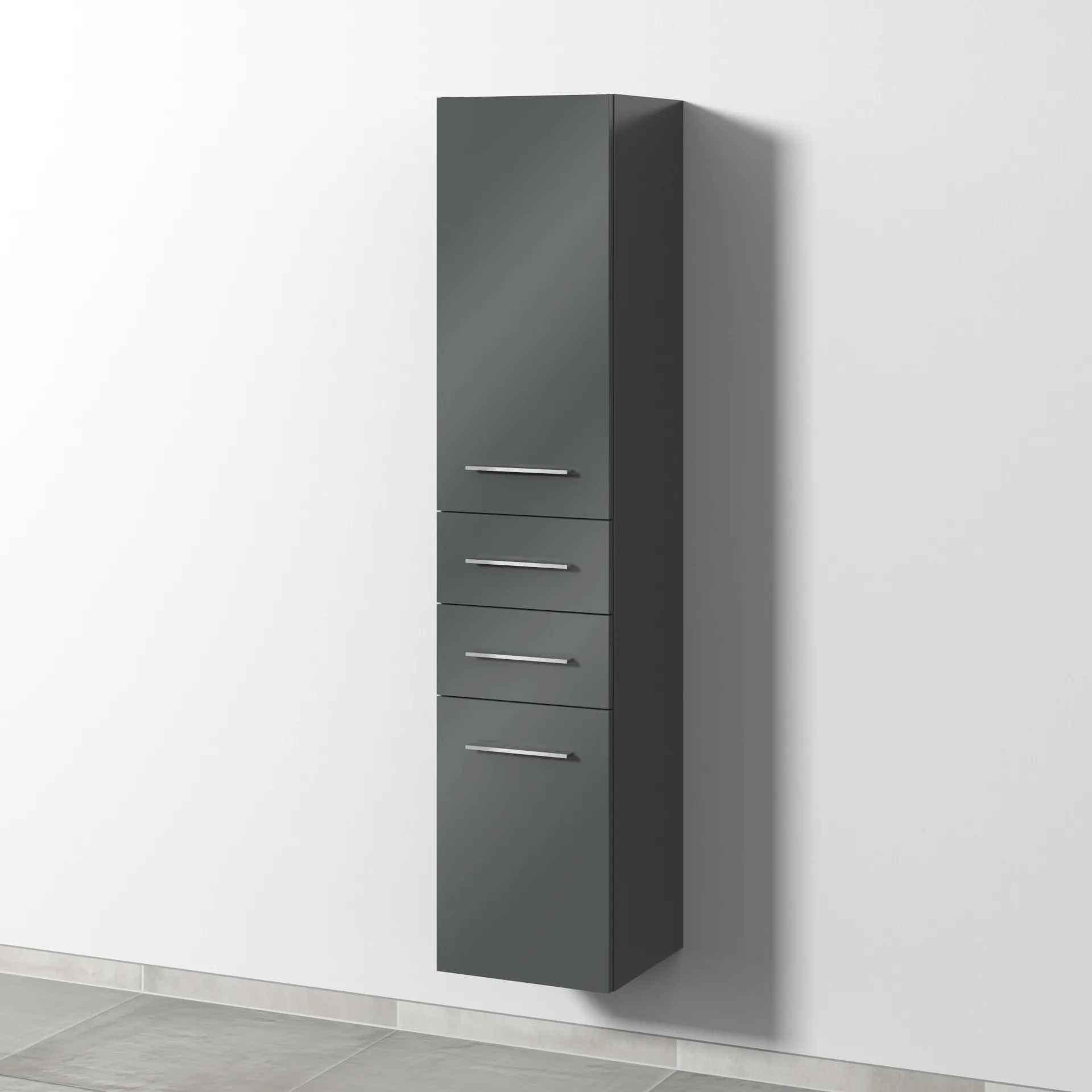 Sanipa Hochschrank „2morrow“ 350 × 1615 × 350 mm in Anthrazit (glanz) Sanipa Hochschrank „2morrow“ 350 × 1615 × 350 mm in Anthrazit (glanz)