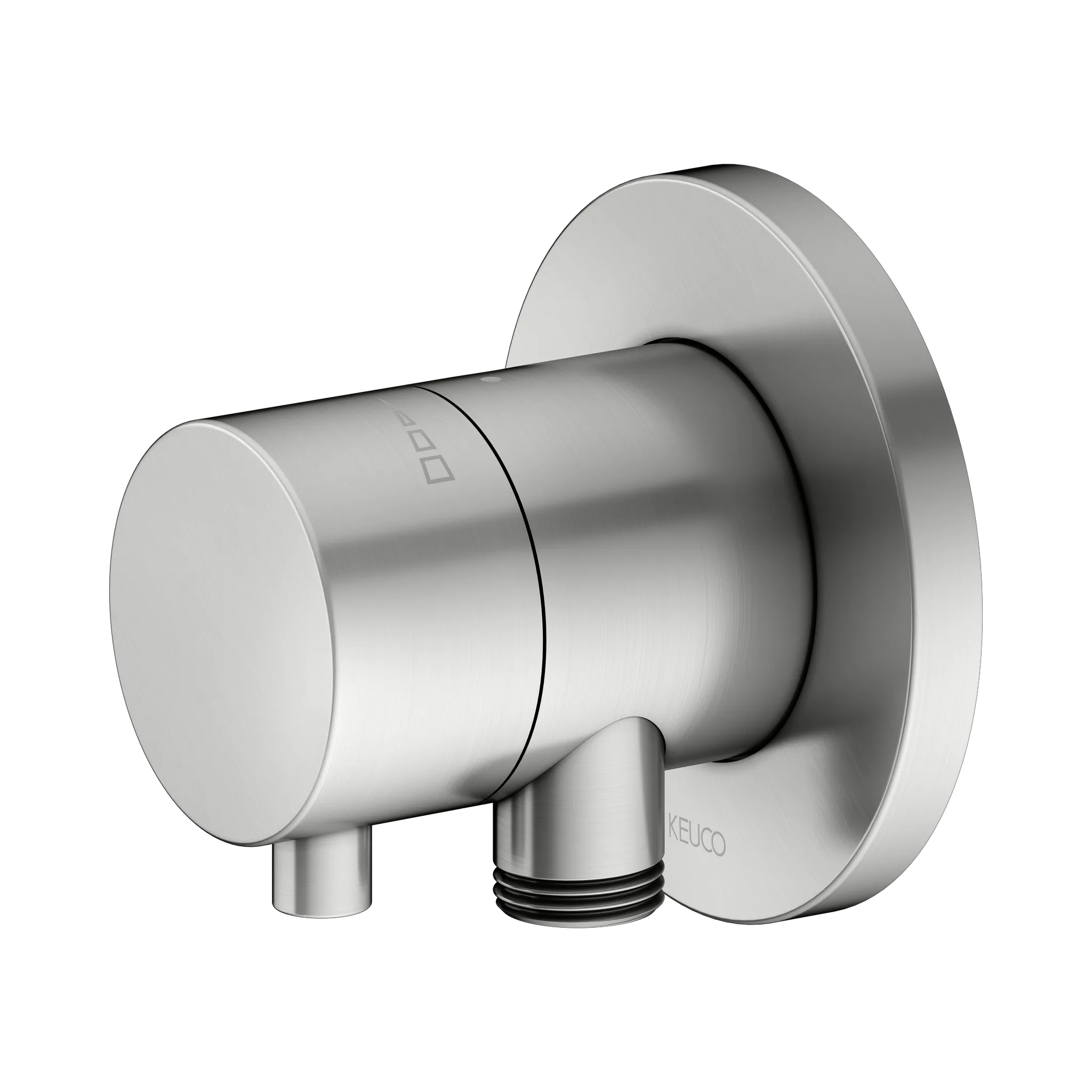 KEUCO IXMO Absperrventil Unterputz für 1 Verbraucher mit Schlauchanschluss und Brausehalter Edelstahl-finish KEUCO IXMO Absperrventil Unterputz für 1 Verbraucher mit Schlauchanschluss und Brausehalter Edelstahl-finish
