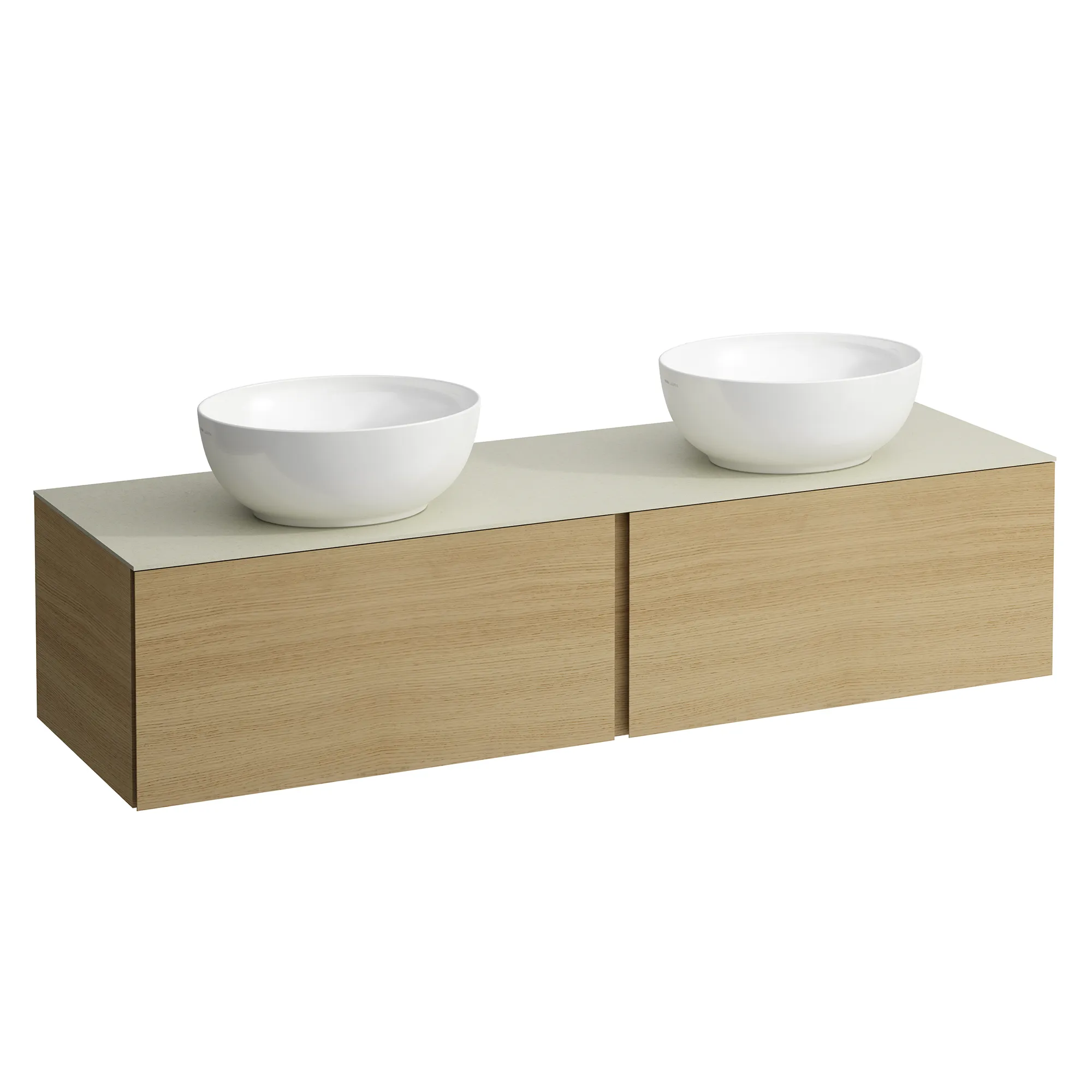 Laufen Schubladenelement „Ilbagnoalessi“ 1600 × 370 × 500 mm Eiche hell, ohne Hahnlochbohrung, links und rechts Laufen Schubladenelement „Ilbagnoalessi“ 1600 × 370 × 500 mm Eiche hell, ohne Hahnlochbohrung, links und rechts