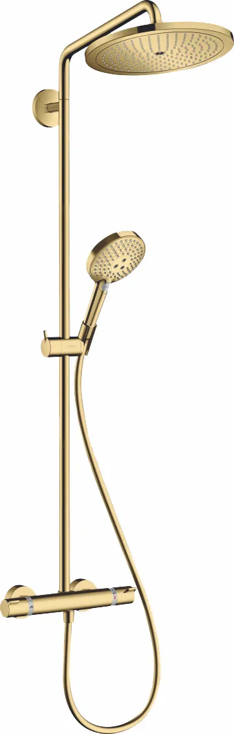 Showerpipe Croma Select S 280 mit Raindance Handbrause mattschwarz