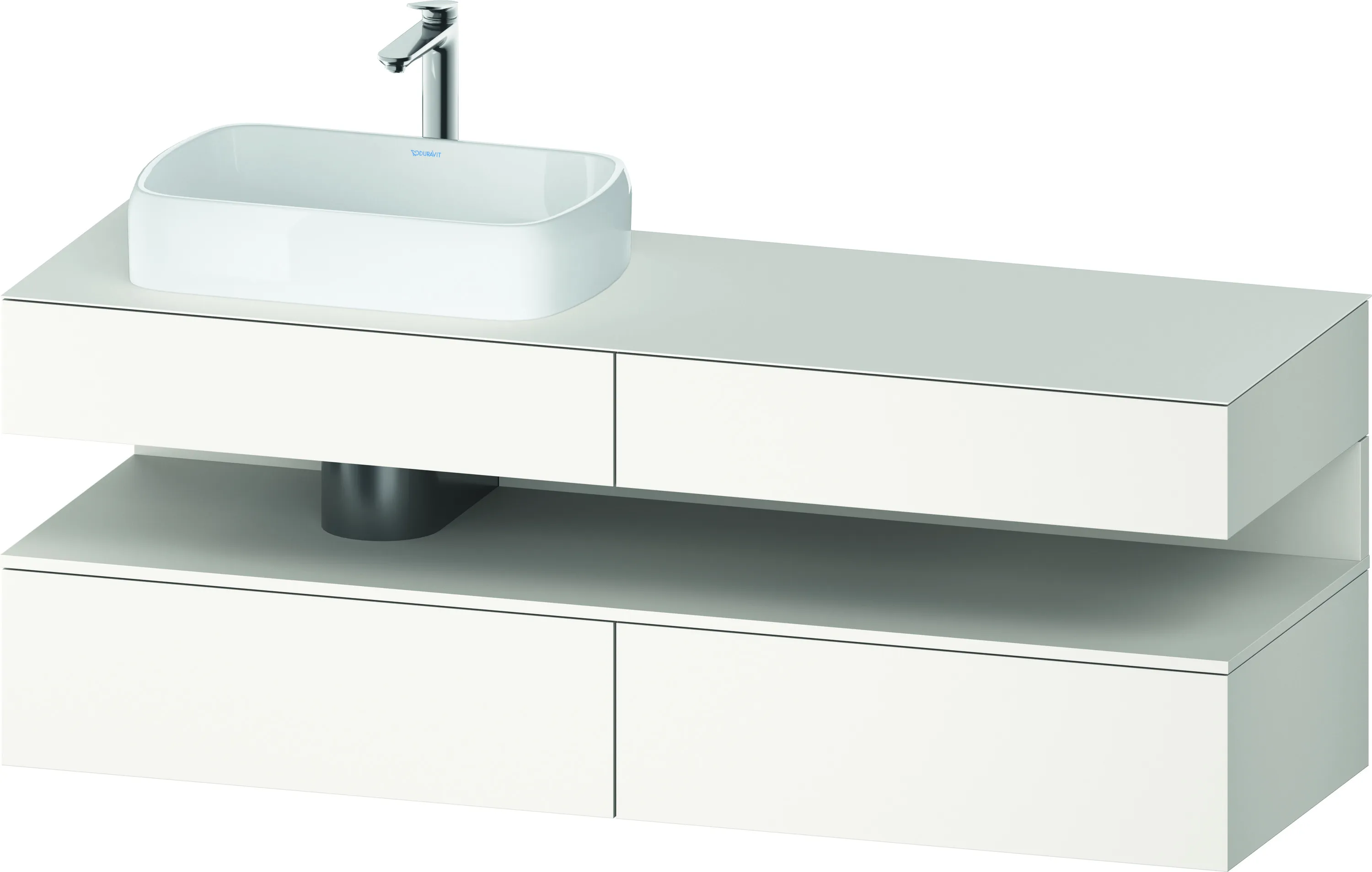 Duravit Waschtischunterschrank wandhängend „Qatego“ 160 × 60 × 55 cm