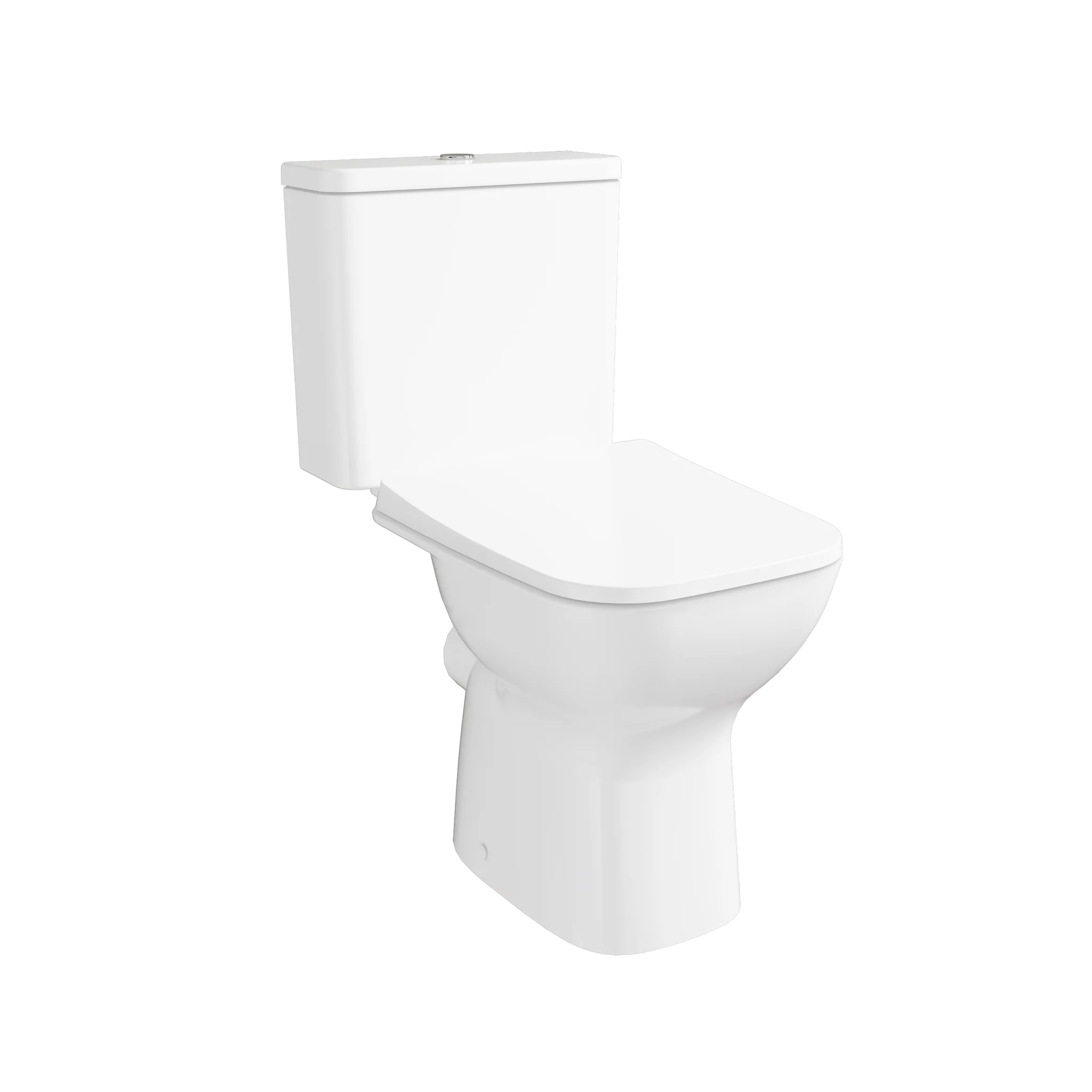 VitrA New S20 Square Stand-WC-Paket, randlos, weiß Hochglanz, 36 x 62 cm, open back Abgang waagerecht