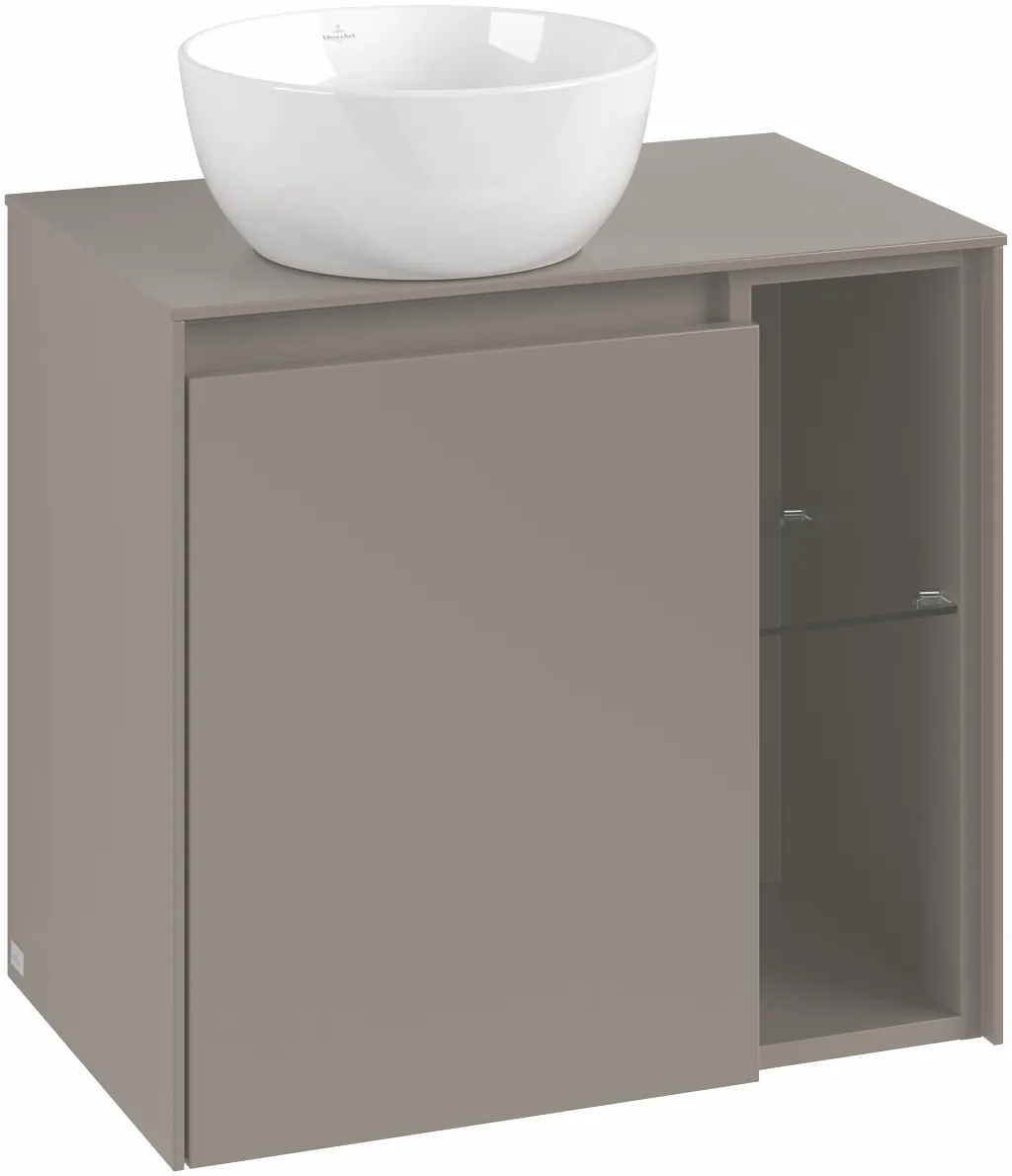 Villeroy & Boch Waschtischunterschrank „Collaro“ 600 × 548 × 380 mm Nordic Oak, für Becken links, Anschlag links, ohne Beleuchtung Villeroy & Boch Waschtischunterschrank „Collaro“ 600 × 548 × 380 mm Nordic Oak, für Becken links, Anschlag links, ohne Beleuchtung