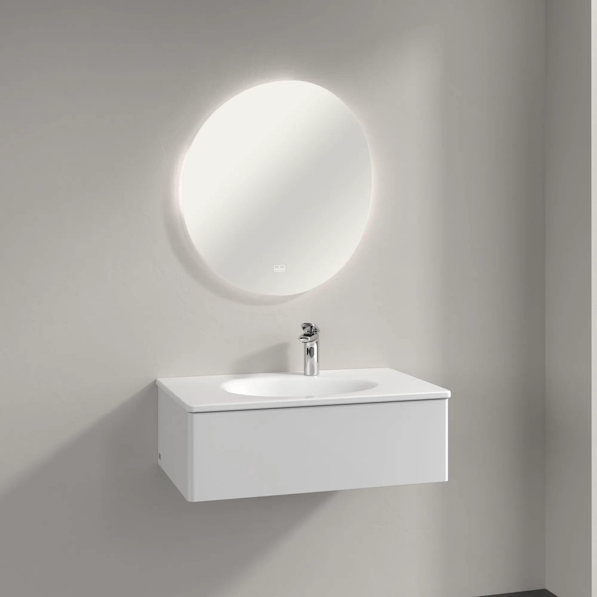 Villeroy & Boch Spiegel „Antao“ 65 × 70,7 cm, mit Beleuchtung