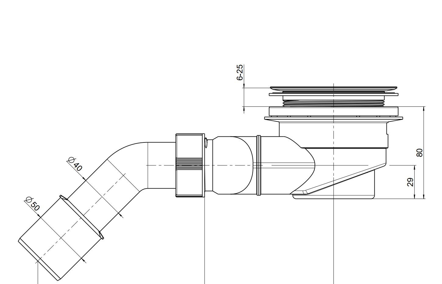Villeroy & Boch Duschwanne inkl. Wannenträger und Ablaufgarnitur „Architectura MetalRim“ 100 × 100 cm